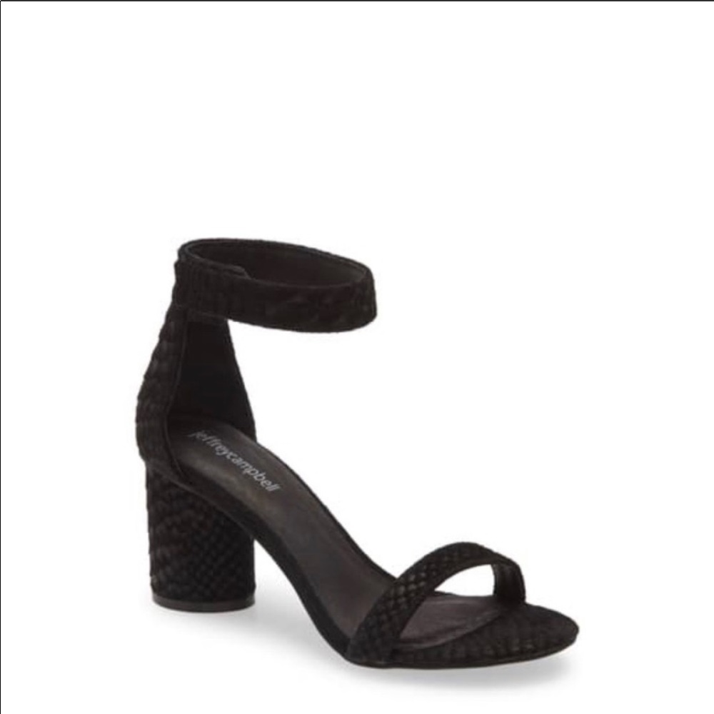 JEFFREY CAMPBELL LAURA EMBOSSED SNAKE SANDAL